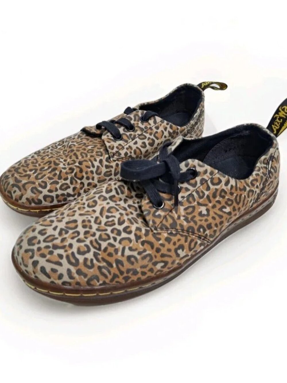 Dr. Martens Leopard Print Aldgate Oxford Shoes EU 39 US 8